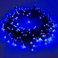 ALEKO 105 LED Solar Powered Holiday Christmas Decorating Fairy Party String Lights