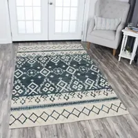 Rizzy Home Opulent Collection Navaeh Diamond Rectangular Rugs