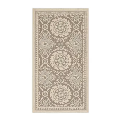 Safavieh Courtyard Collection Roza Geometric Indoor/Outdoor Area Rug