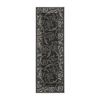 Safavieh Courtyard Collection Torvald Oriental Indoor/Outdoor Runner Rug