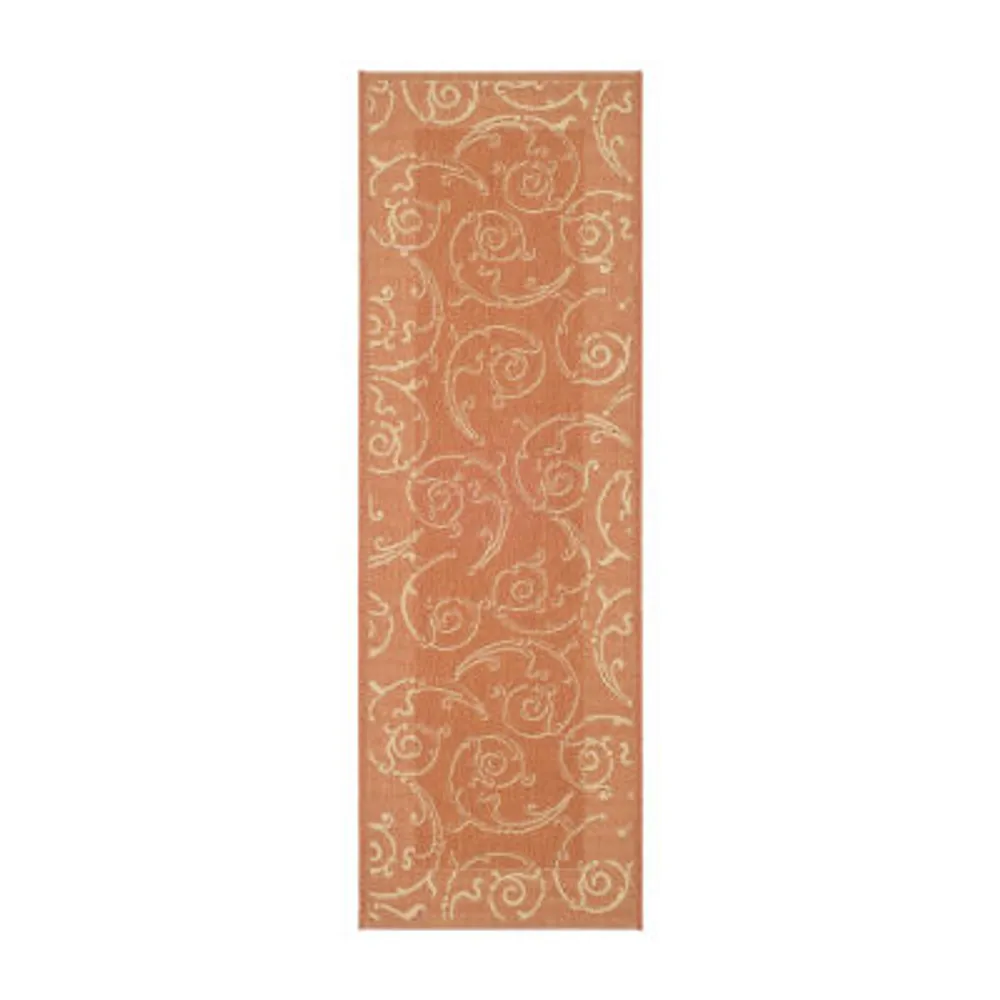 Safavieh Courtyard Collection Torvald Oriental Indoor/Outdoor Runner Rug
