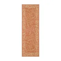 Safavieh Courtyard Collection Torvald Oriental Indoor/Outdoor Runner Rug