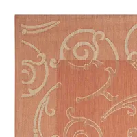 Safavieh Courtyard Collection Torvald Oriental Indoor/Outdoor Runner Rug