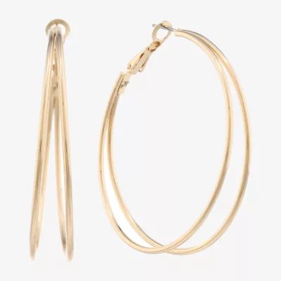 Liz Claiborne Large Wire Hoop Earrings