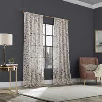 Scott Living Jessa Sheer Rod Pocket Single Curtain Panel