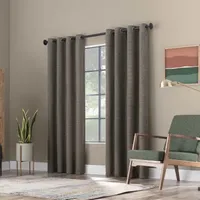 Scott Living Rafaela Energy Saving 100% Blackout Grommet Top Single Curtain Panel