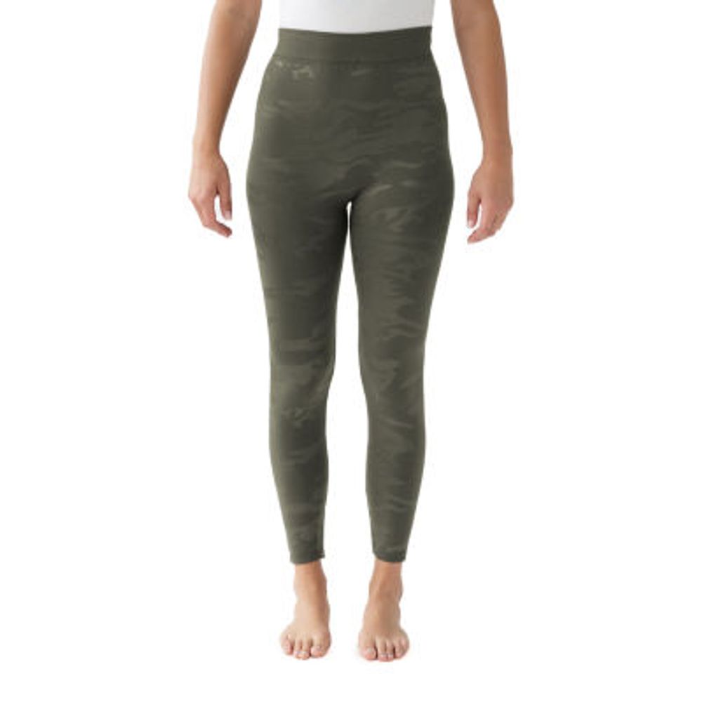 Muk Luks Fleece Lined Womens 23" Full Length Leggings Plus