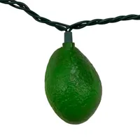 Kurt Adler 10-Light Avocado String Lights