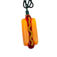 Kurt Adler 10-Light Hot Dog Clear Outdoor String Lights