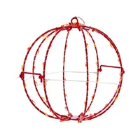 Kurt Adler 8inch Led Foldable Metal Sphere Outdoor String Lights