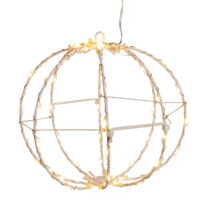 Kurt Adler 8inch Led Foldable Sphere String Lights