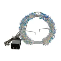 Kurt Adler Led Tinsel Foldable Sphere String Lights