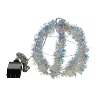 Kurt Adler Led Tinsel Foldable Sphere String Lights