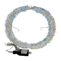 Kurt Adler Multi-Color Led Tinsel Foldable Sphere String Lights