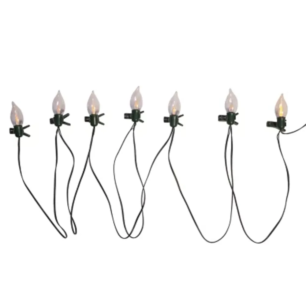 Kurt Adler Flicker Flame With Clips String Lights