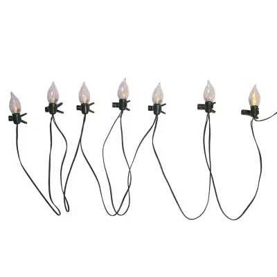 Kurt Adler Flicker Flame With Clips String Lights