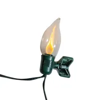 Kurt Adler Flicker Flame With Clips String Lights