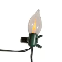 Kurt Adler Flicker Flame With Clips String Lights