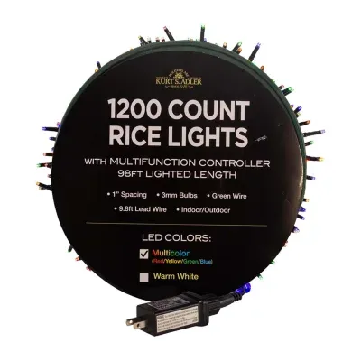 Kurt Adler 98foot Led Rice Indoor String Lights