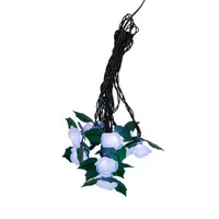 Kurt Adler Frost Rose Outdoor String Lights