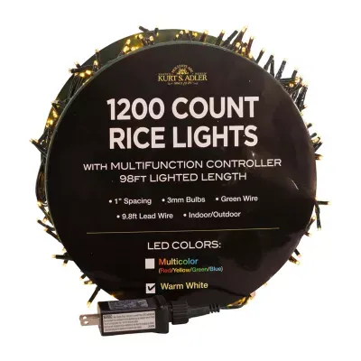 Kurt Adler 98foot Led Rice Indoor String Lights