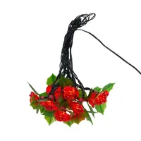 Kurt Adler 10-Light Led Rose Outdoor String Lights