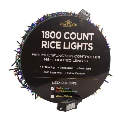 Kurt Adler 148foot Led Rice Indoor String Lights