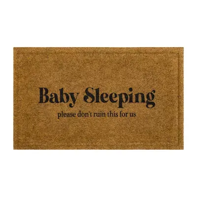 Mohawk Home Faux Coir Baby Sleeping 18"X30" Outdoor Doormat