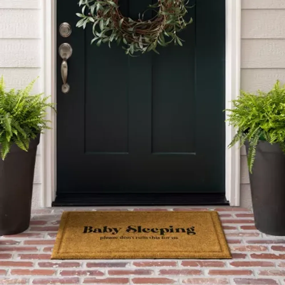 Mohawk Home Faux Coir Baby Sleeping 18"X30" Outdoor Doormat