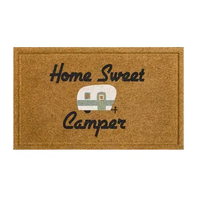 Mohawk Home Faux Coir Happy Sweet Camper 18"X30" Outdoor Doormat