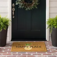 Mohawk Home Faux Coir Our Happy Place 18"X30" Outdoor Doormat