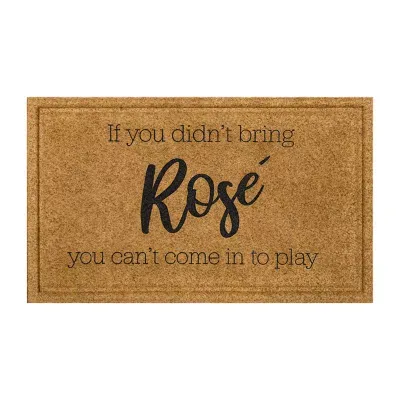 Mohawk Home Faux Coir If You Didn't Bring Rosè 18"X30" Outdoor Doormat