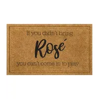 Mohawk Home Faux Coir If You Didn't Bring Rosè 18"X30" Outdoor Doormat