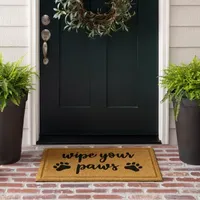 Mohawk Home Faux Coir Wipe Your Paws 18"X30" Outdoor Doormat