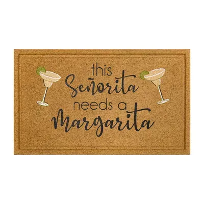 Mohawk Home Faux Coir Senorita Margarita 18"X30" Outdoor Doormat