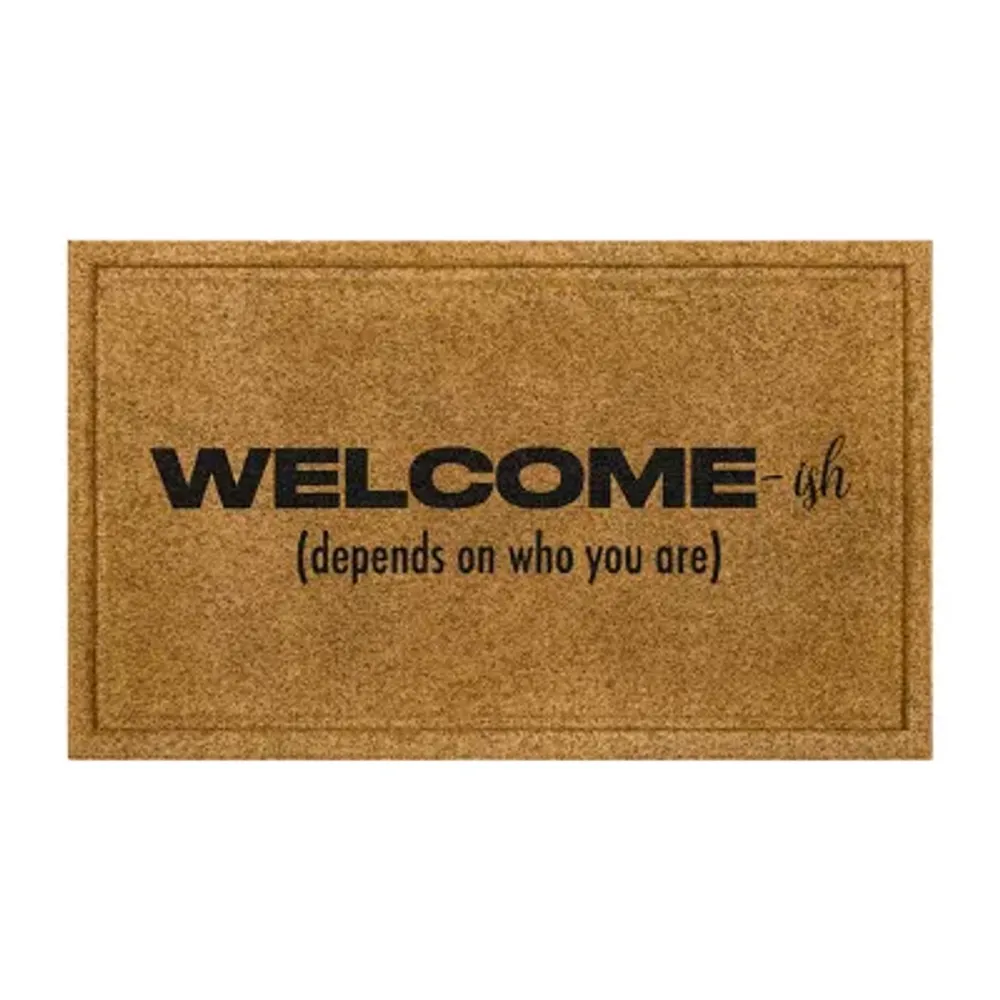 Mohawk Home Faux Coir Welcome-Ish 18"X30" Outdoor Doormat