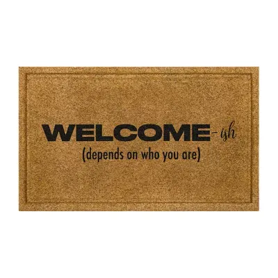 Mohawk Home Faux Coir Welcome-Ish 18"X30" Outdoor Doormat