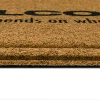 Mohawk Home Faux Coir Welcome-Ish 18"X30" Outdoor Doormat