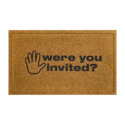 Mohawk Home Faux Coir Were You Invited 18"X30" Outdoor Doormat