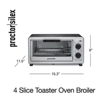 Proctor Silex 4 Slice Toaster Oven Broiler