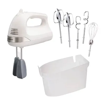 Hamilton Beach 6 Speed Hand Mixer with Snap-on Case and Easy Clean Beaters