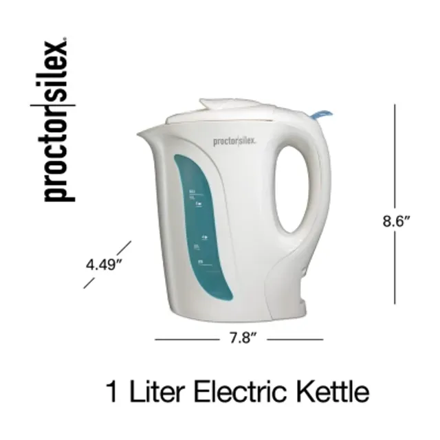 Proctor Silex Cordless 1.7 Liter Electric Kettle - Black