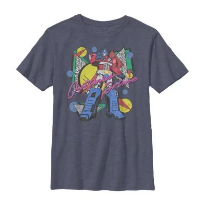 Little & Big Boys Crew Neck Short Sleeve Transformers Graphic T-Shirt