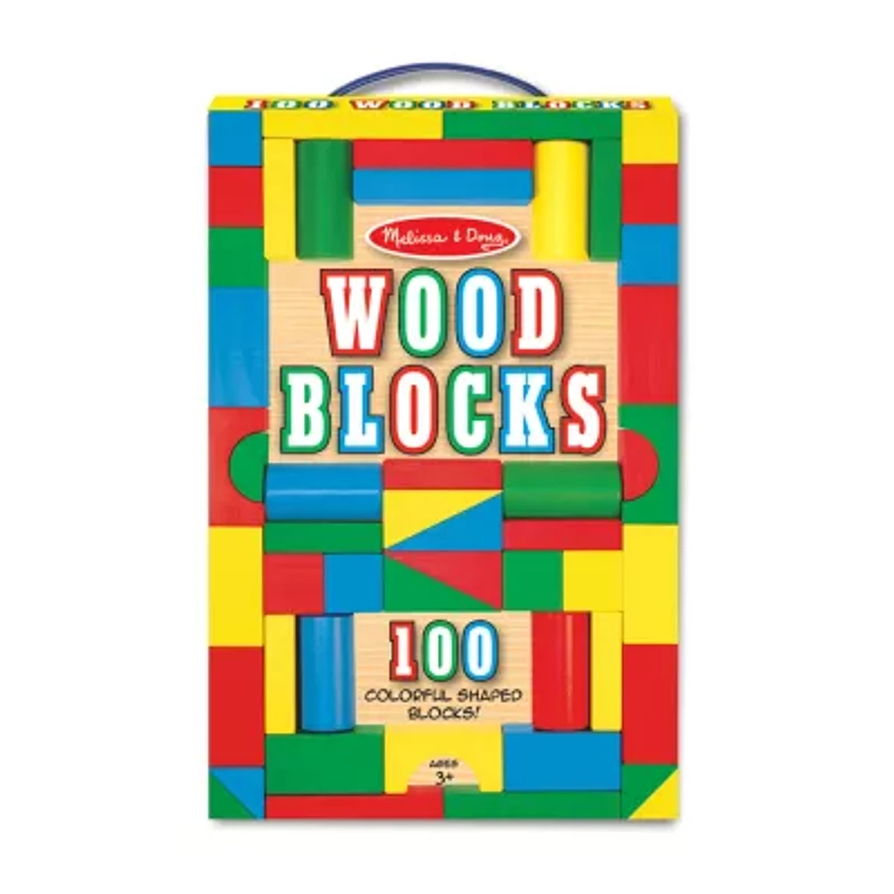 Melissa & Doug 100-Pc Wood Blocks Set