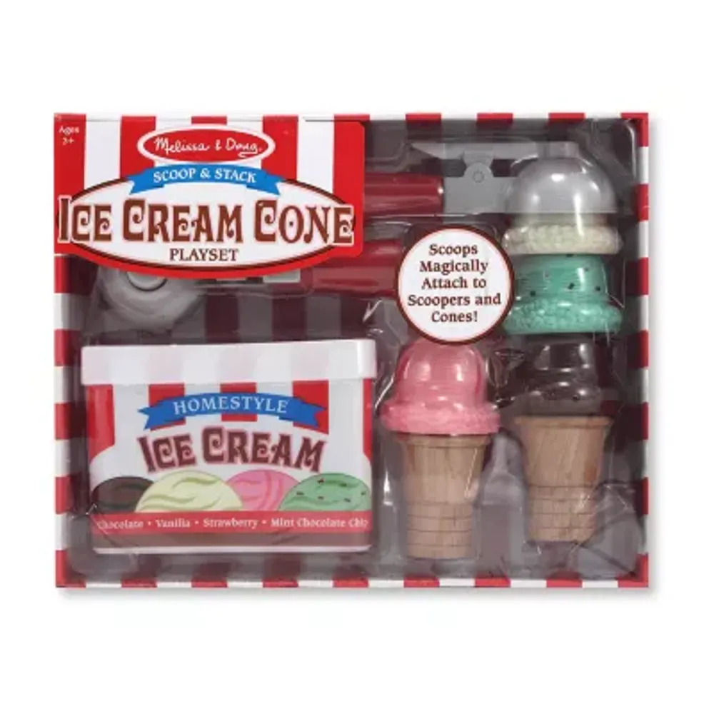 Melissa & Doug Scoop & Stack Ice Cream Cone Playset