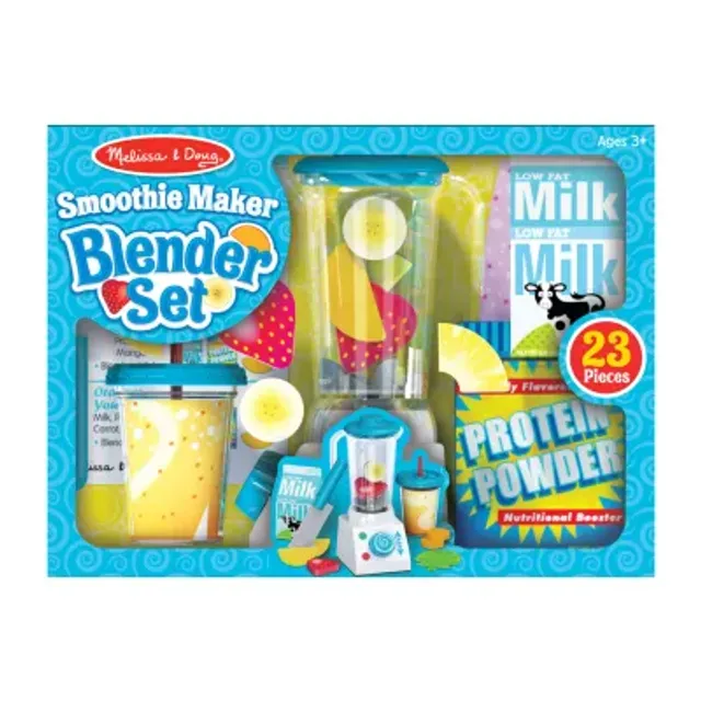 Melissa & Doug Smoothie Maker Blender Set with Play Food - 22 Pieces 