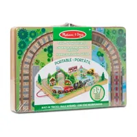 Melissa & Doug Take-Along Tabletop Railroad Playset 17-pc. Train