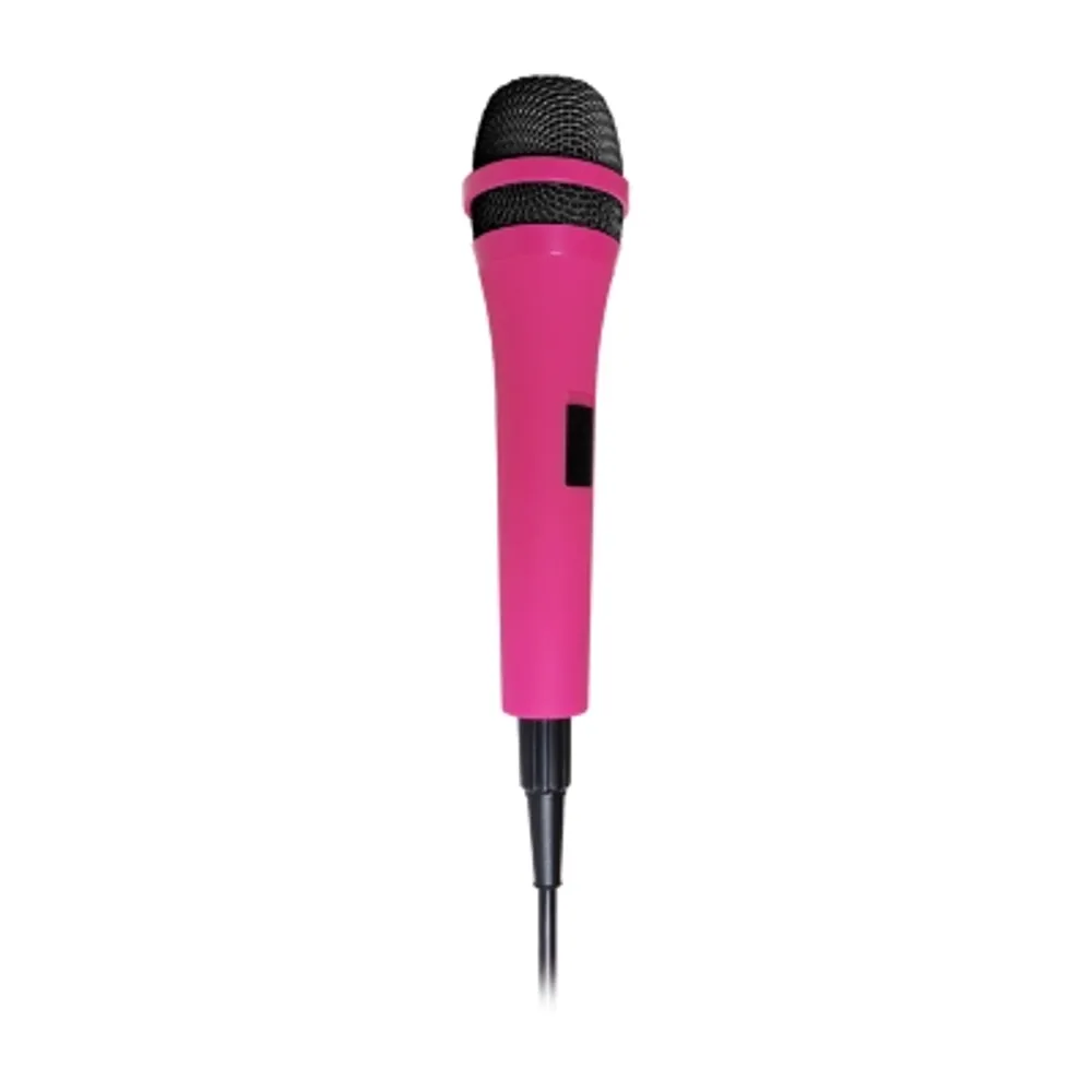 SINGING MACHINE UNIDIRECTIONAL DYNAMIC MICROPHONE PINK