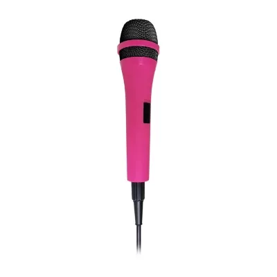 SINGING MACHINE UNIDIRECTIONAL DYNAMIC MICROPHONE PINK