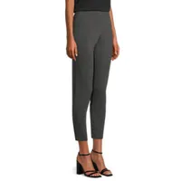 Worthington Womens Fit Solution Ultra Sculpt Ponte Ankle Pants